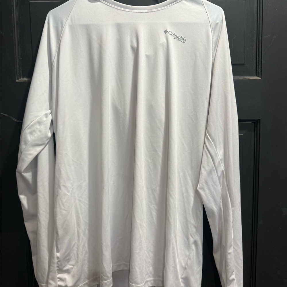 Columbia White Long Sleeve Shirt